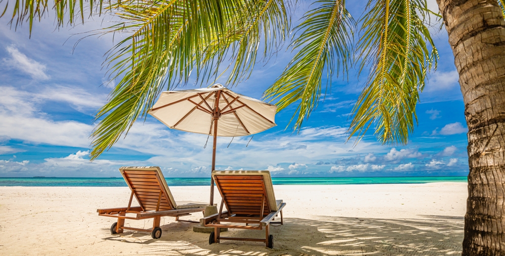 Beautiful,Panoramic,Sea,Sand,Sky.,Tropical,Relax,Beach,Sunny,Summer